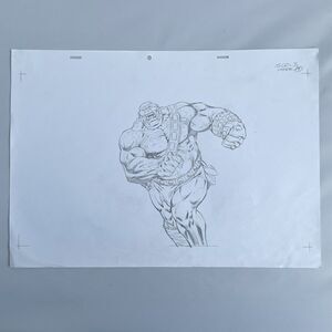 Original Art by Al Rio for DC Comics Licensing 11.75x16.5 on Paper BAD GUY